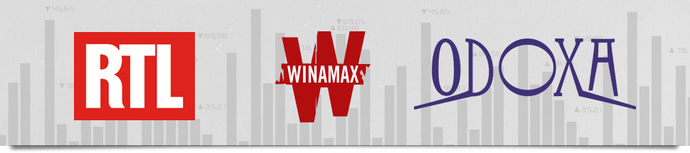 logos RTL, Winamax et Odoxa