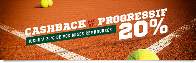 20% de vos mises rembours&eacute;es