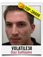 Guillaume Diaz alias volatil38 est le nouveau top shark Winamax pour l'ann&eacute;e 2014