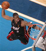 Wade dunking