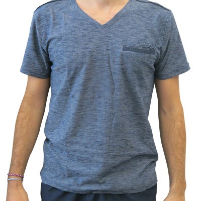 Blau-graues T-Shirt