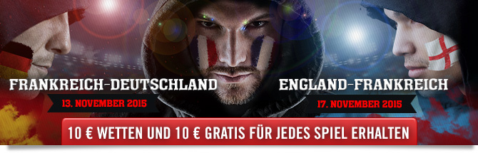 Portugal - France : 10 euros pari&eacute;s, 10 euros offerts !